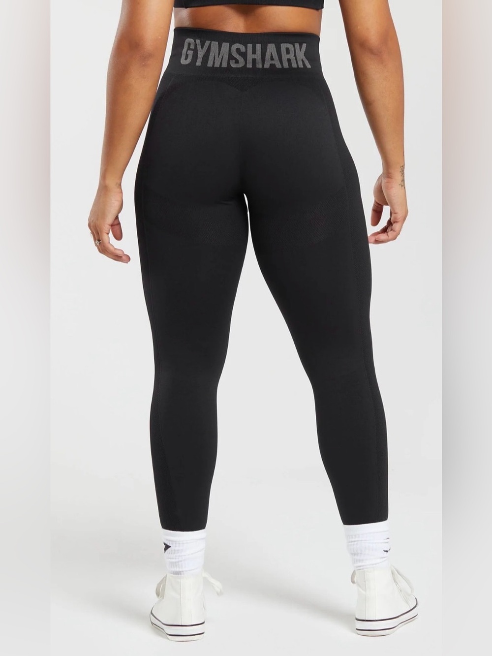 Gymshark FLEX HIGH WAISTED LEGGINGS Black Athletic Seamless